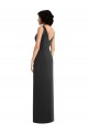 Discount Sleeveless Black V-Back Sheath V-Neck Prom Dress Canada