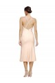 Discount Sleeveless Nude Low Back Sheath V-Neck Prom Dress Canada