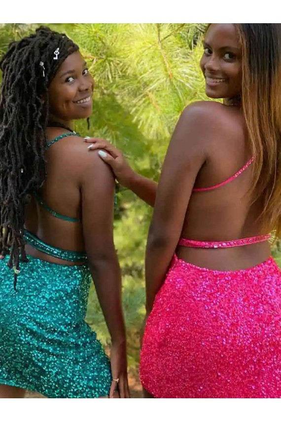 Discount Sleeveless Dark Green Sheath V-Neck Prom Dress Canada