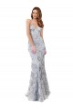 Discount Sleeveless Silver Backless Mermaid V-Neck Prom Dress Canada