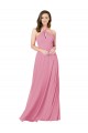 Discount Sleeveless Skin Pink Keyhole Back A-Line Halter Neck Prom Dress Canada