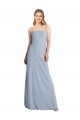 Discount Sleeveless Smoke Blue Criss Cross Open Back A-Line Square Neck Prom Dress Canada