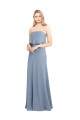 Discount Sleeveless Smoke Blue Sheath High Neck Prom Dress Canada