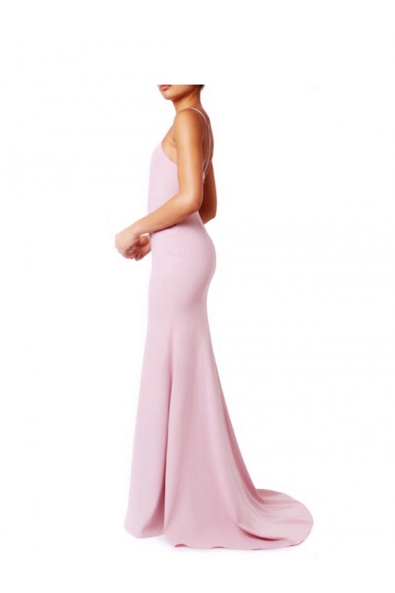 Discount Sleeveless Pink Criss Cross Open Back Mermaid Sheath Spaghetti Straps Prom Dress Canada