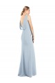 Discount Sleeveless Light Sky Blue Low Back Trumpet Bateau Neck Prom Dress Canada