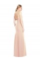 Discount Sleeveless Nude Open Back Trumpet Bateau Neck Prom Dress Canada