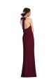Discount Sleeveless Burgundy Gold Open Back Trumpet Halter Neck Prom Dress Canada