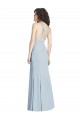 Discount Sleeveless Light Sky Blue Criss Cross Open Back Trumpet Halter Neck Prom Dress Canada