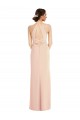 Discount Sleeveless Nude Criss Cross Back Trumpet Halter Neck Prom Dress Canada