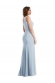 Discount Sleeveless Light Sky Blue Trumpet One Shoulder Stretch Crepe Prom Dress Canada