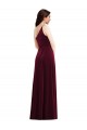 Discount Sleeveless Burgundy Trumpet One Shoulder Black Tie Prom Dress Canada