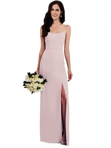 Discount Sleeveless V-Back Trumpet Spaghetti Straps Prom Dress Canada