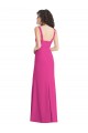 Discount Sleeveless Fuchsia Low Back Trumpet Square Neck Prom Dress Canada