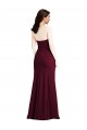 Discount Sleeveless Burgundy Gold Trumpet Strapless Prom Dress Canada