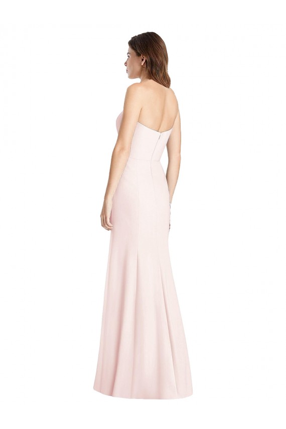 Discount Sleeveless Pink Low Back Trumpet Sweetheart Prom Dress Canada