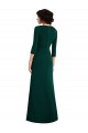 Discount Long Sleeves Dark Green V-Back Trumpet V-Neck Prom Dress Canada