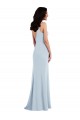 Discount Sleeveless Light Sky Blue V-Back Trumpet Spaghetti Straps Prom Dress Canada