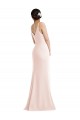 Discount Sleeveless Pink V-Back Trumpet V-Neck Prom Dress Canada