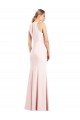 Discount Sleeveless Pink Keyhole Back Trumpet V-Neck Prom Dress Canada