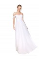 Discount Sleeveless White A-Line Off the Shoulder Prom Dress Canada