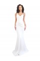 Discount Sleeveless White Low Back Mermaid Spaghetti Straps Black Tie Prom Dress Canada