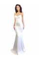 Discount Sleeveless White Low Back Mermaid Sweetheart Prom Dress Canada